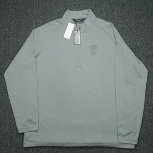 Travis Mathew Pullover Men XXL Gray Upgraded Quarter Zip World Golf Championship